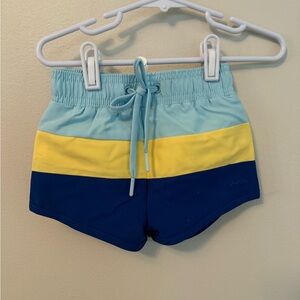 Minnow Colorful Striped Swim Trunks